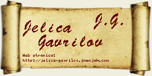 Jelica Gavrilov vizit kartica